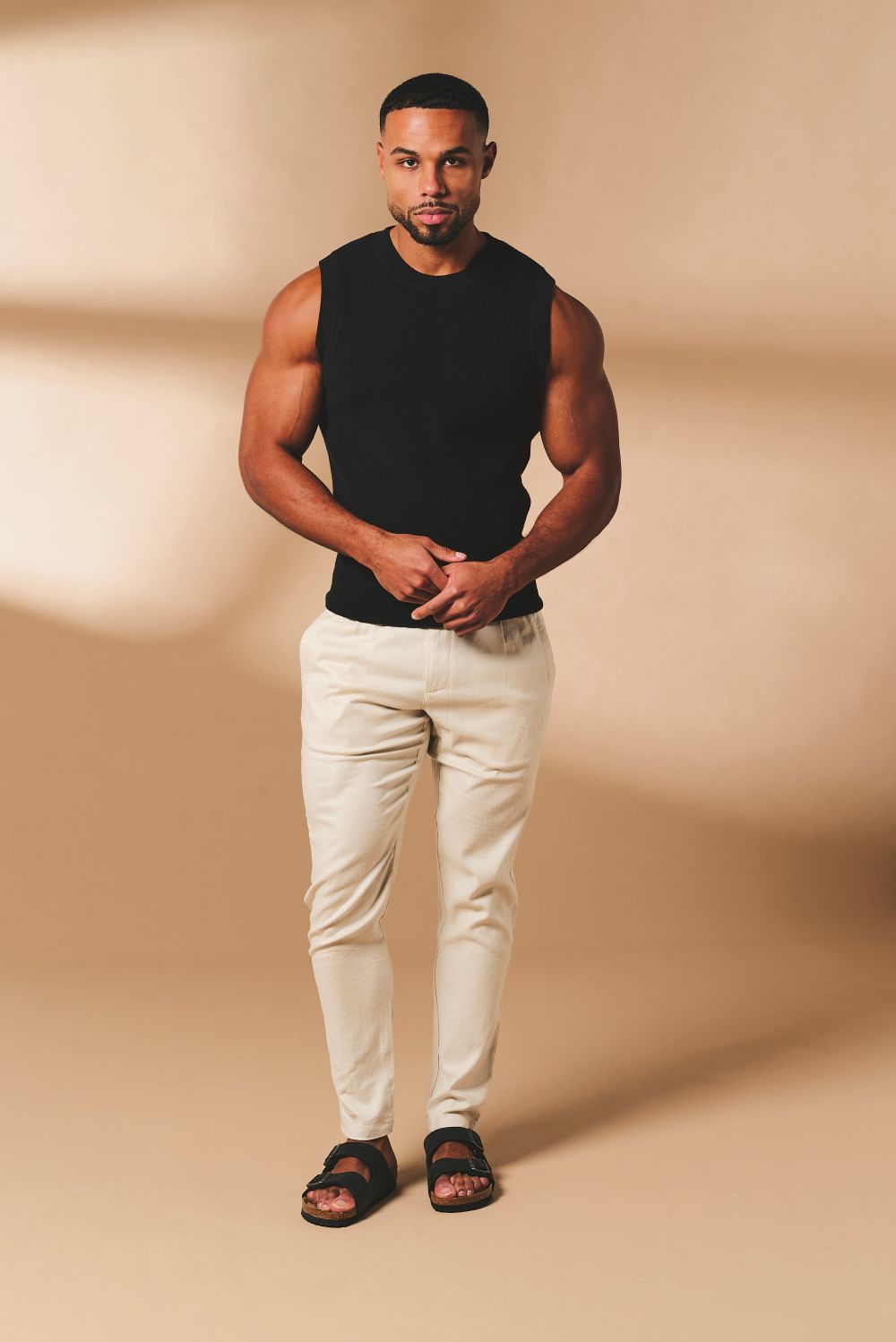 Knitted Vest in Black