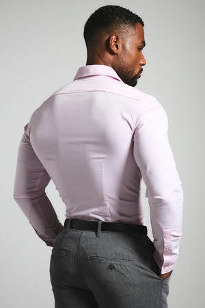 Muscle Fit Dress Shirt in Pink