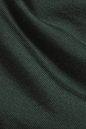 Extra Fine Merino Wool Polo Shirt in Dark Green