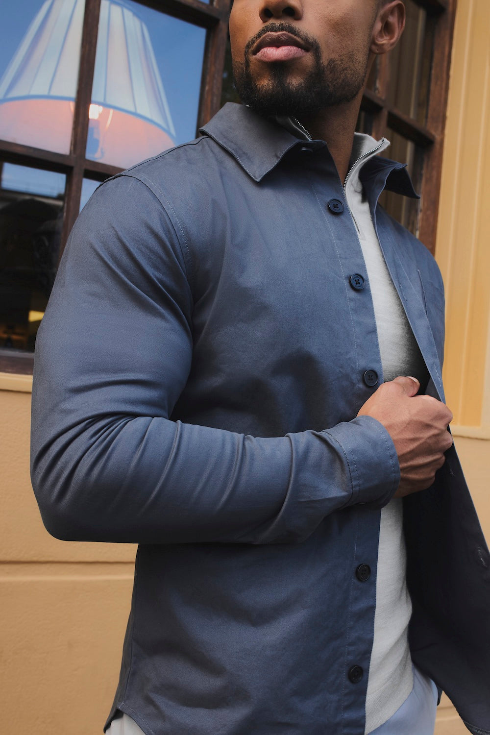 Lightweight Overshirt in Airforce