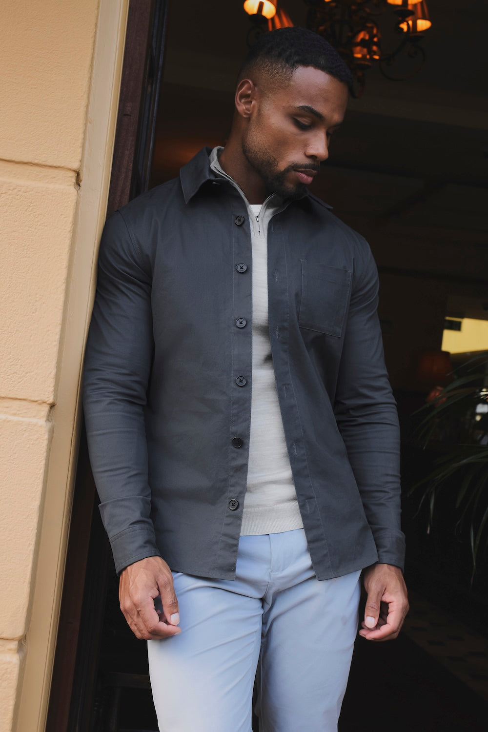 Lightweight Overshirt in Airforce