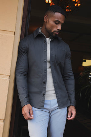 Lightweight Overshirt in Airforce
