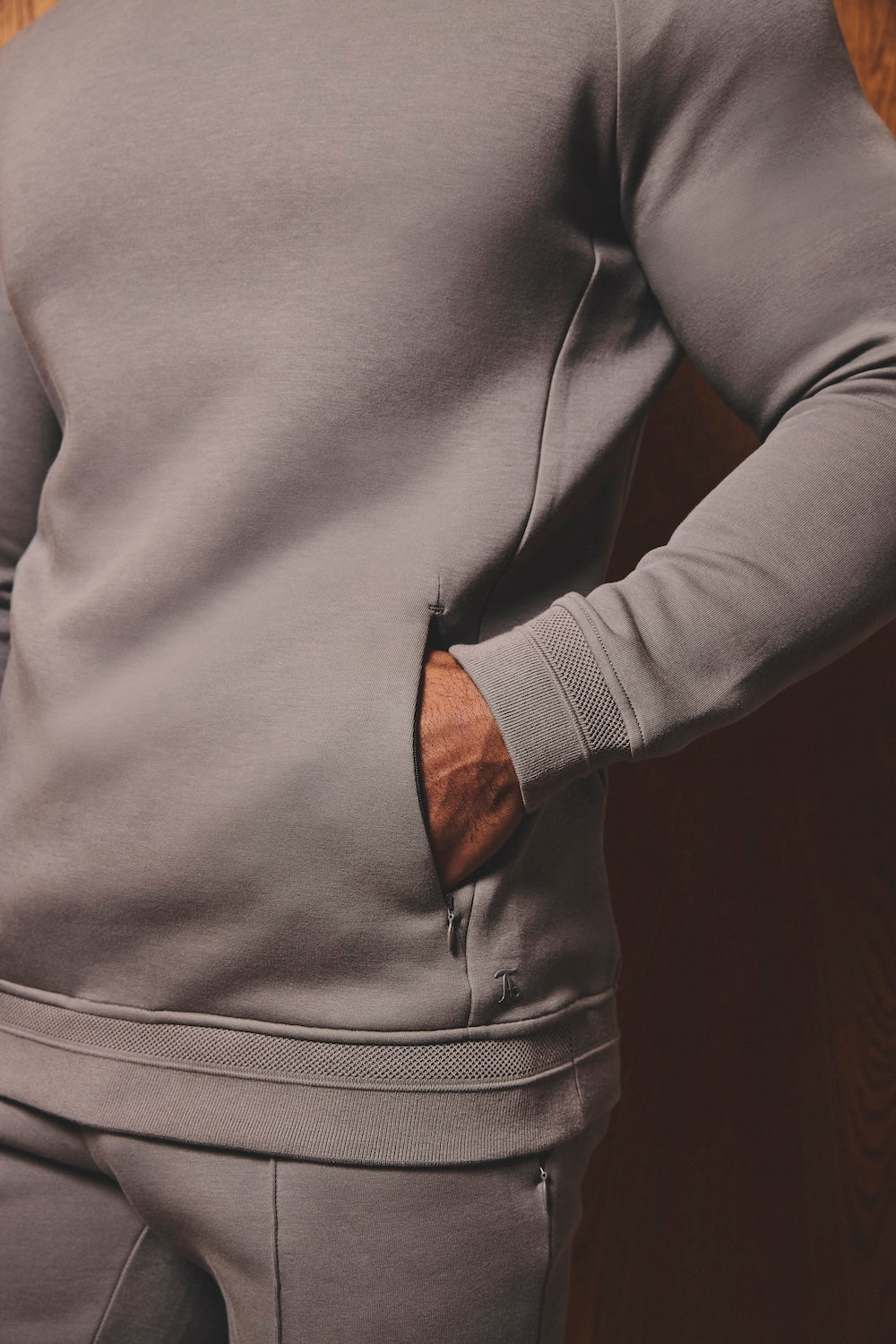 Luxe Sweat Hoodie in Mushroom