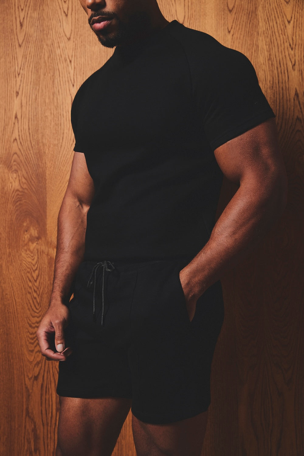 Luxe Sweat Shorts in Black