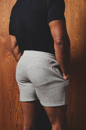 Luxe Sweat Shorts in Grey