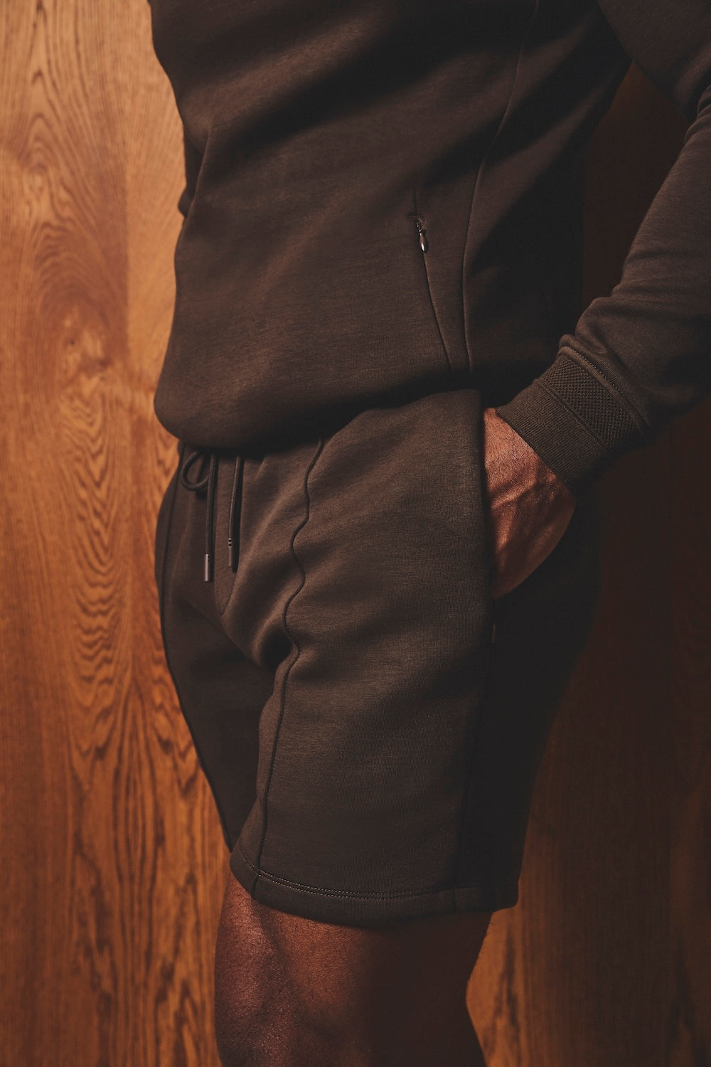 Luxe Sweat Shorts in Chocolate