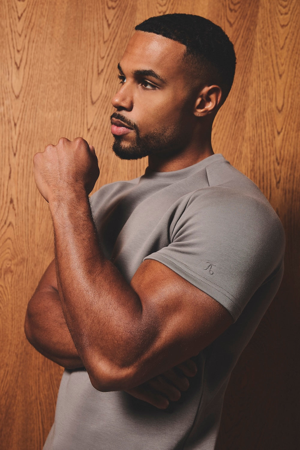 Luxe Sweat T-Shirt in Mushroom