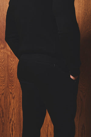 Luxe Sweat Smart Joggers in Black