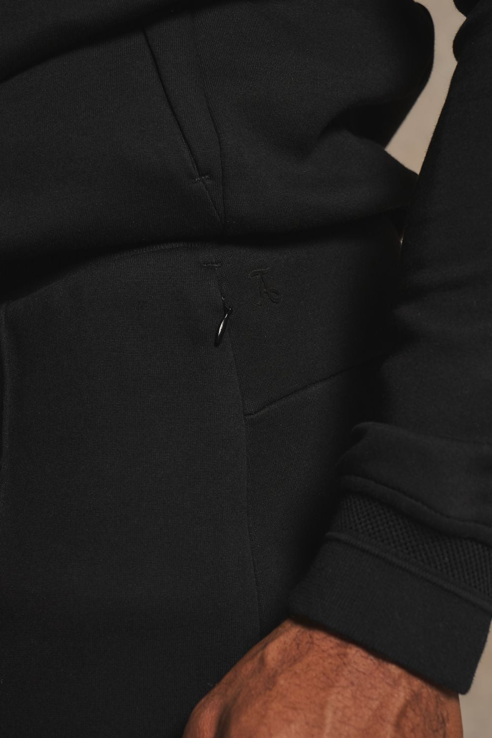 Luxe Sweat Smart Joggers in Black