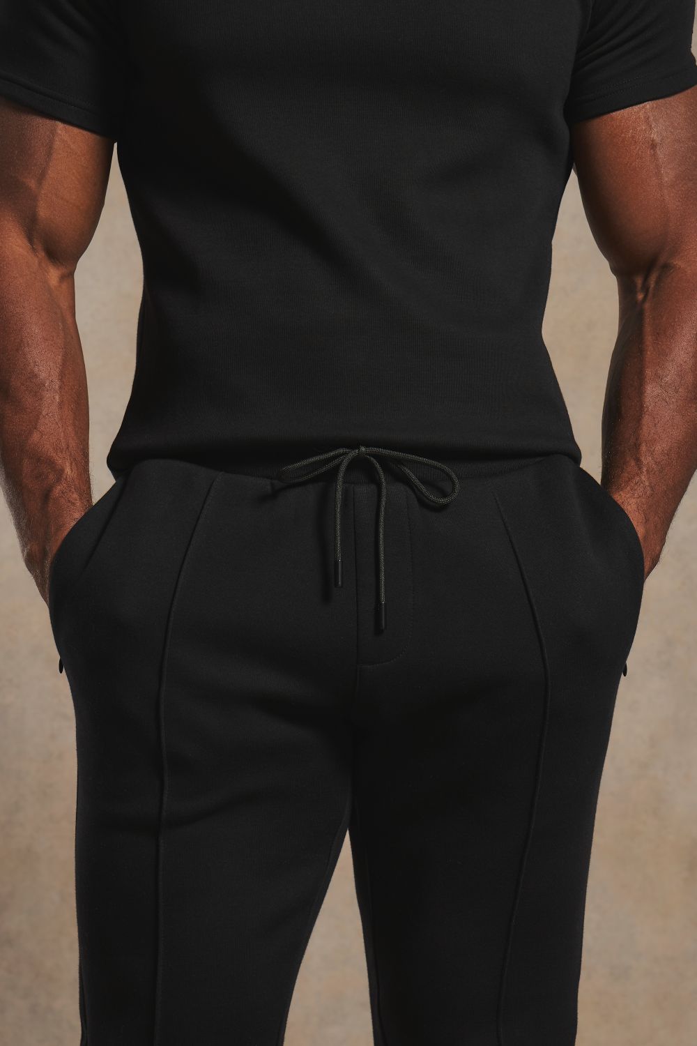 Luxe Sweat Smart Joggers in Black