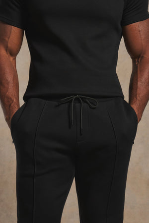 Luxe Sweat Smart Joggers in Black