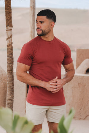 Premium Muscle Fit T-Shirt in Paprika - TAILORED ATHLETE - ROW