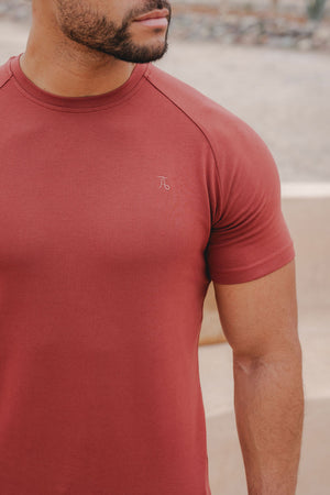 Premium Muscle Fit T-Shirt in Paprika - TAILORED ATHLETE - ROW