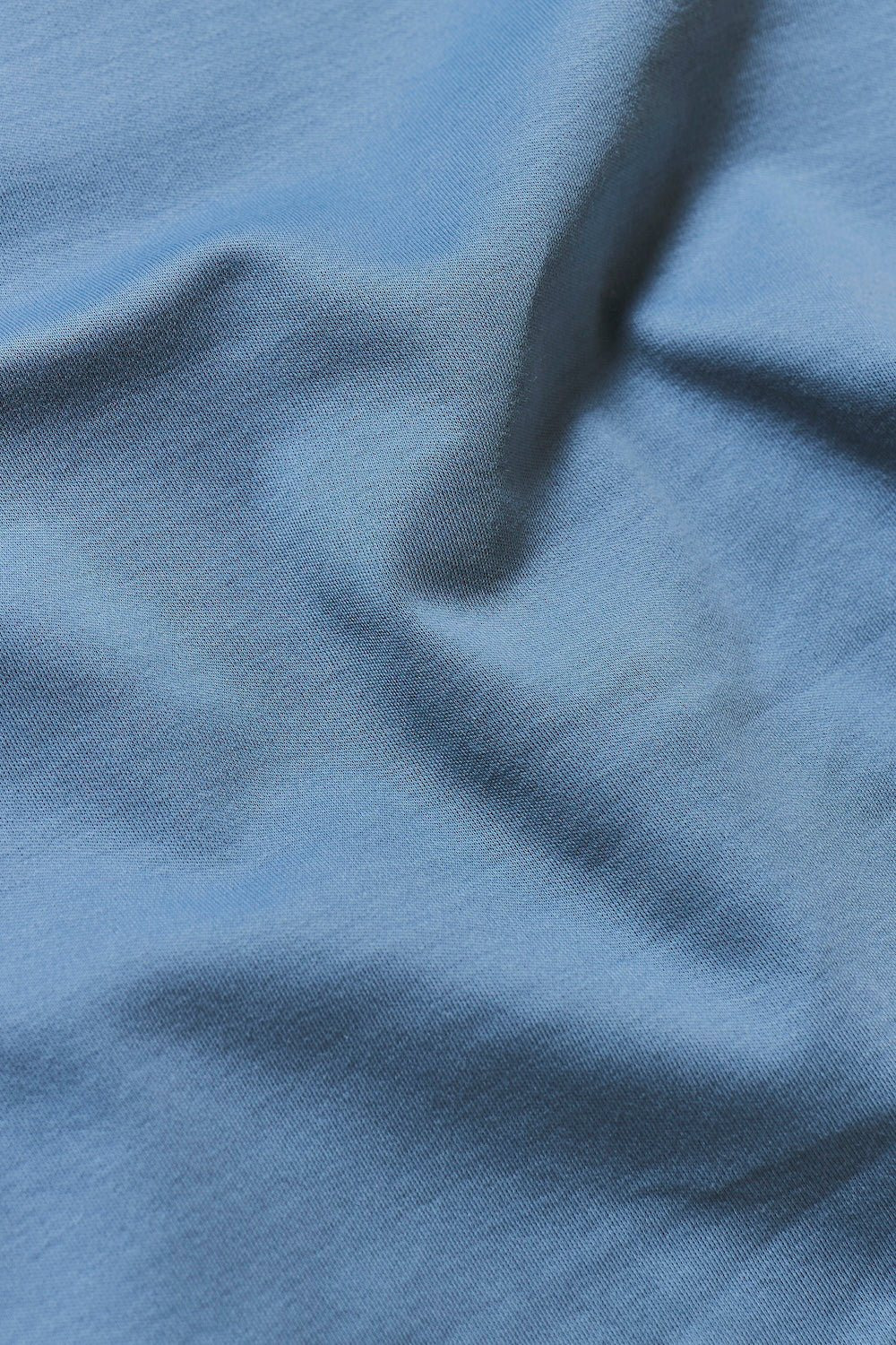 Mercerised Cotton T-Shirt in Steel Blue