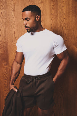 Mercerised Cotton T-Shirt in White