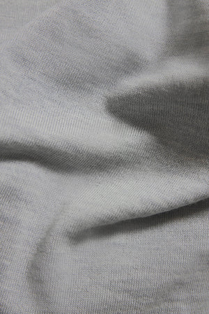 Extra Fine Merino Wool Half Zip Neck Jumper in Dove Grey