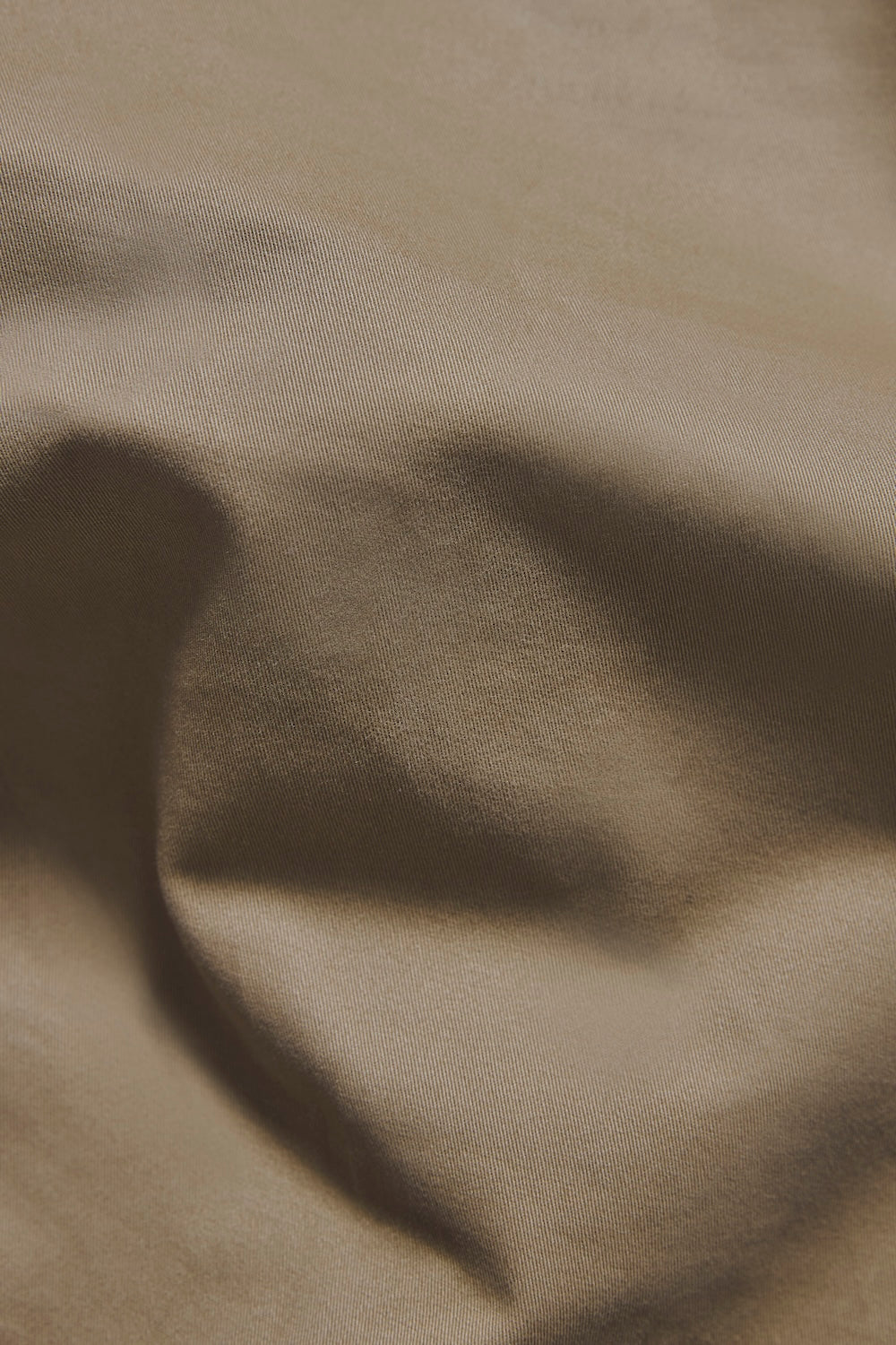 Muscle Fit Cotton Stretch Chino Trouser in Dark Stone