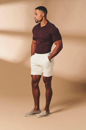 Muscle Fit Polo Shirt in Bordeaux