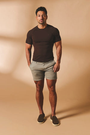 Muscle Fit T-Shirt in Chocolate