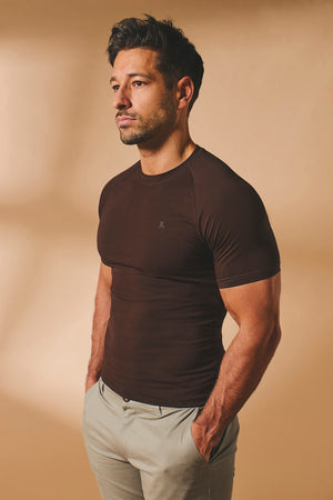 Muscle Fit T-Shirt in Chocolate