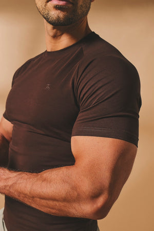 Muscle Fit T-Shirt in Chocolate