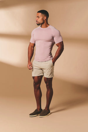 Muscle Fit T-Shirt in Mauve Pink