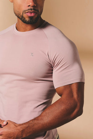 Muscle Fit T-Shirt in Mauve Pink