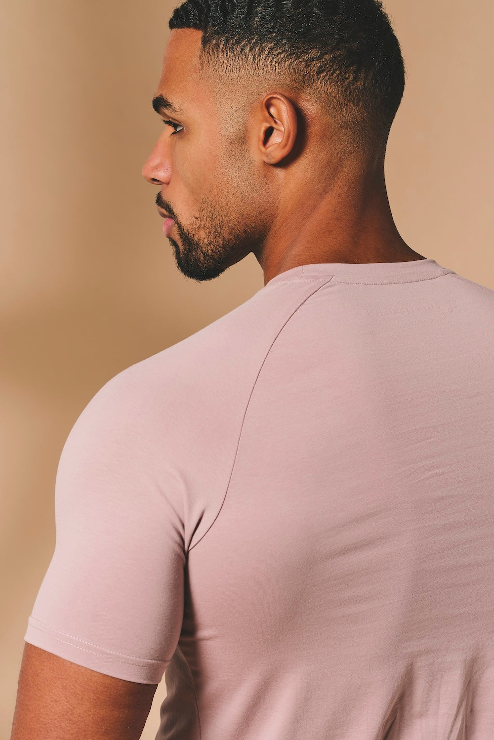 Muscle Fit T-Shirt in Mauve Pink