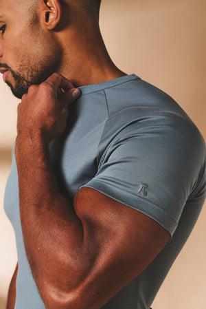 Muscle Fit T-Shirt in Pale Blue