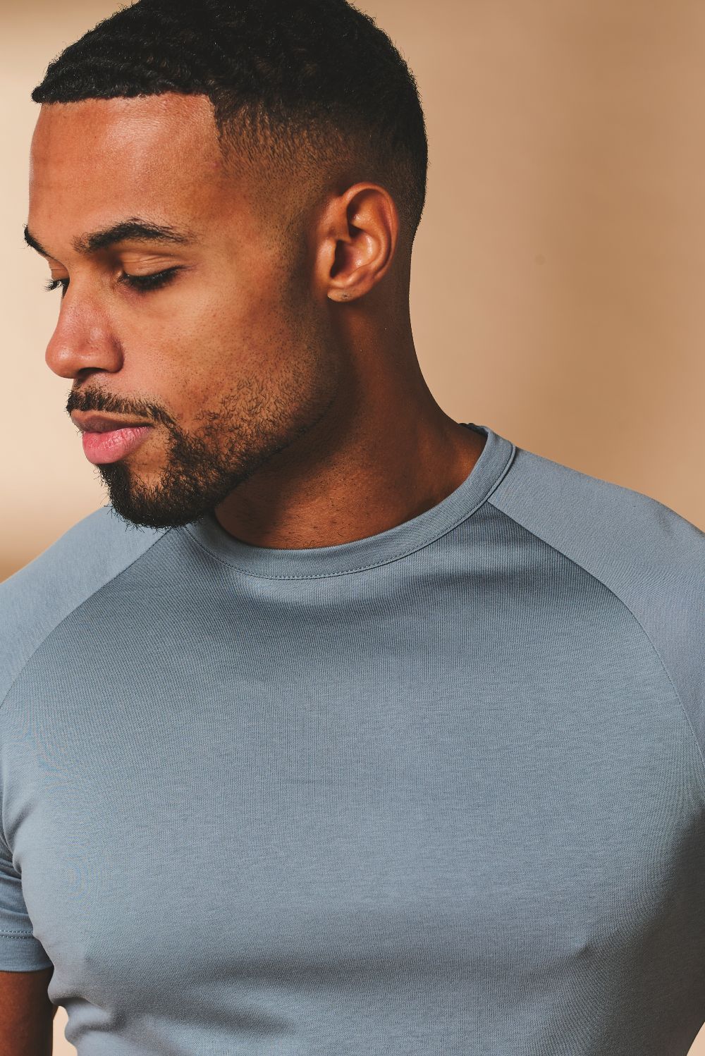 Muscle Fit T-Shirt in Pale Blue