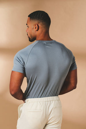 Muscle Fit T-Shirt in Pale Blue
