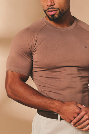 Muscle Fit T-Shirt in Soft Walnut