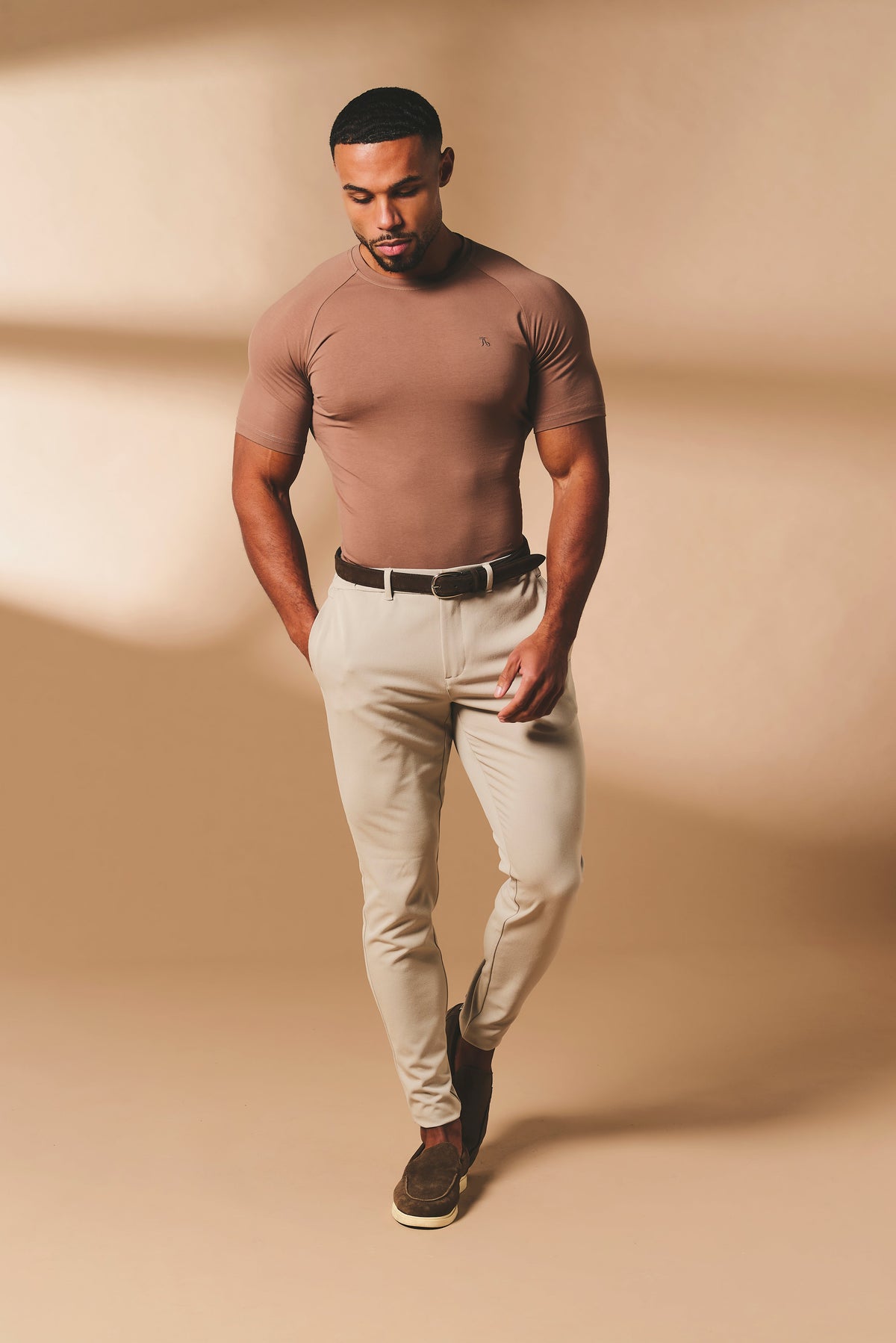 Muscle Fit T-Shirt in Soft Walnut