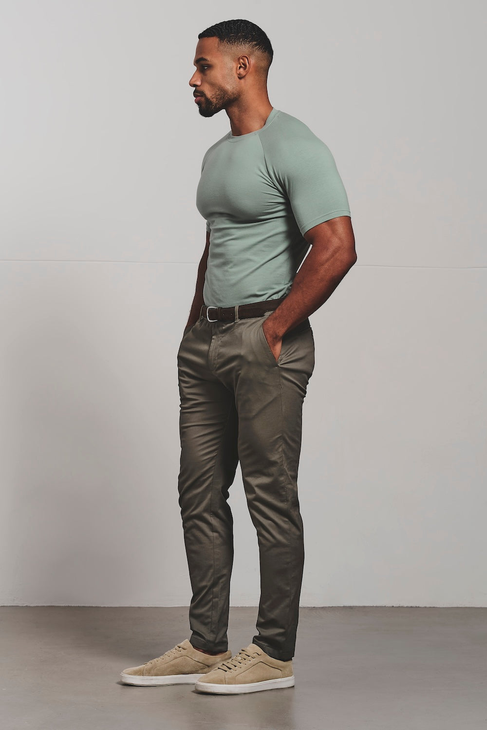 Muscle Fit T-Shirt in Sage