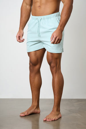 Plain Swim Short in Soft Aqua - TAILORED ATHLETE - ROW