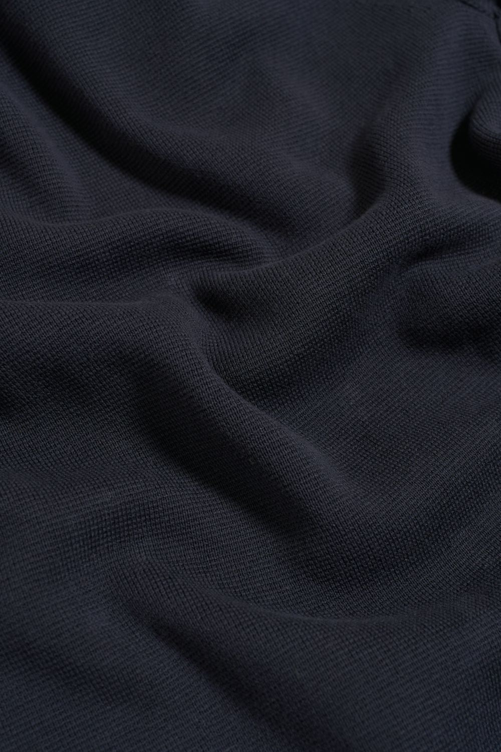 Pure Cotton Knitted Button Through in Navy