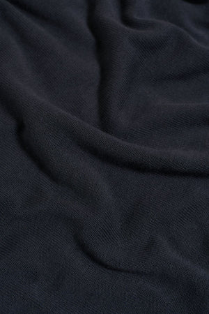 Pure Cotton Knitted Half Zip Neck Jumper in Navy