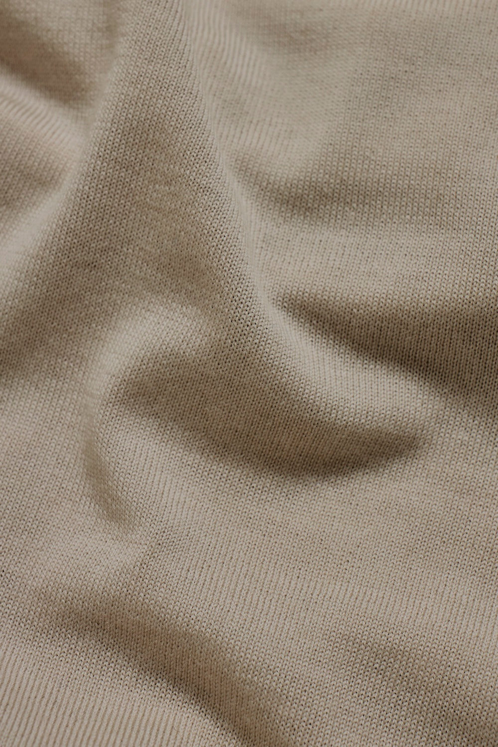 Extra Fine Merino Wool Polo Shirt in Neutral Marl