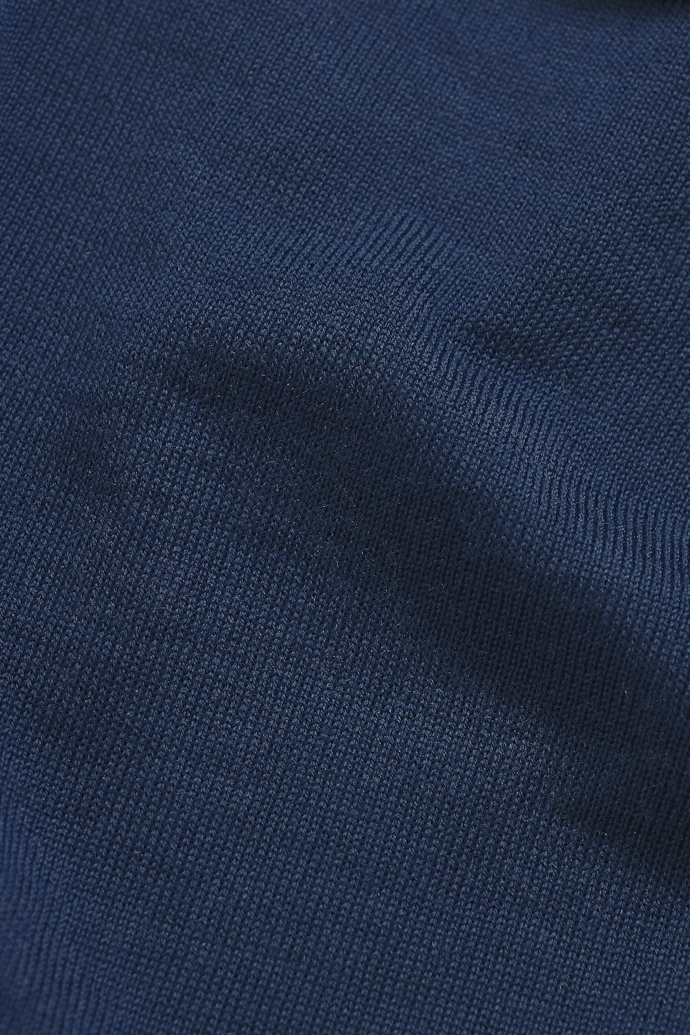 Extra Fine Merino Wool Half Zip Neck Jumper in Airforce