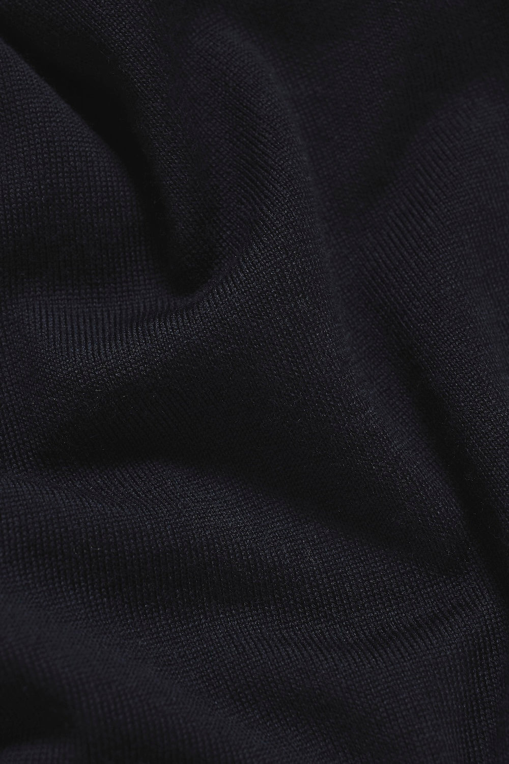 Extra Fine Merino Wool Polo Shirt in Navy