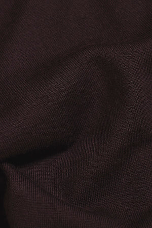 Extra Fine Merino Wool Polo Shirt in Dark Bordeaux