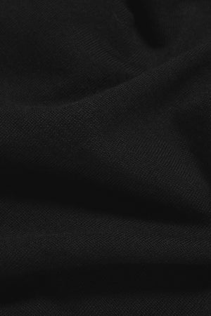 Extra Fine Merino Wool Half Zip Neck Jumper in Black