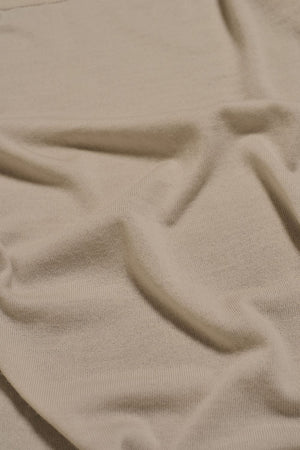 Extra Fine Merino Wool Knitted Zip Through in Alabaster