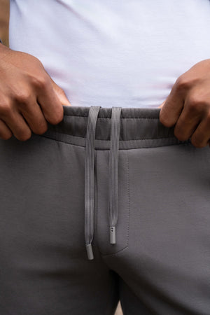 Interlock Sweat Jogger in Graphite