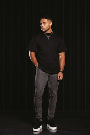 Oversized T-Shirt in Black - TAILORED ATHLETE - ROW