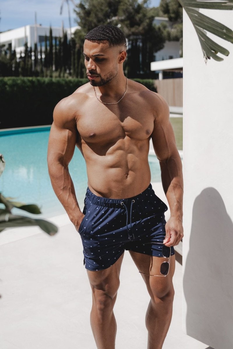 Printed Medallion Swim Short - TAILORED ATHLETE - ROW