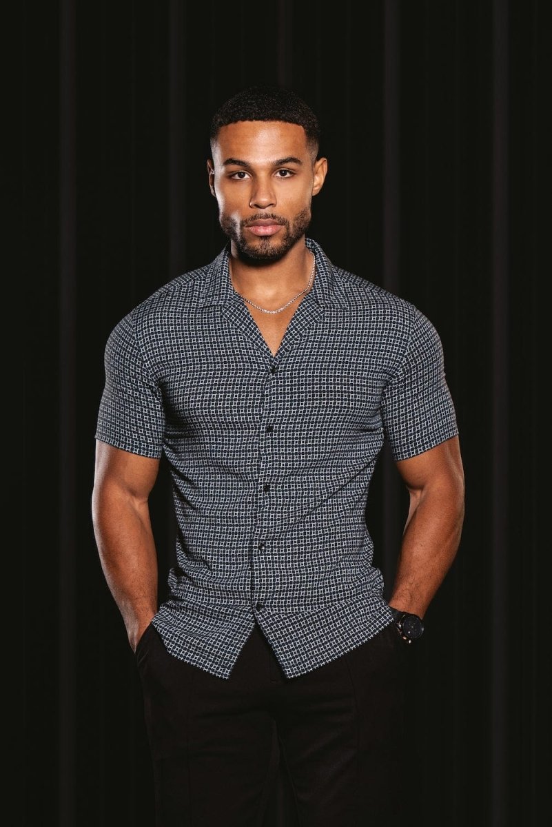 Shape Shift Printed Short Sleeve Shirt - TAILORED ATHLETE - ROW