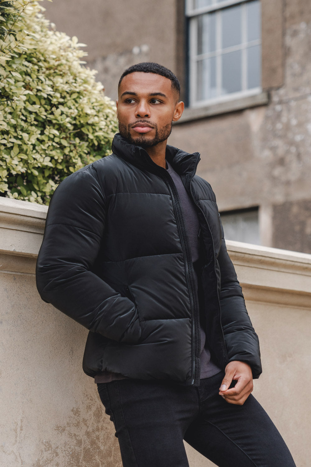 Puffa Jacket in Black - TAILORED ATHLETE - ROW