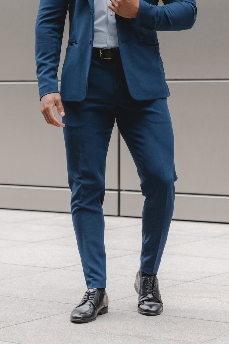 Mens Suit Navy Blue Suit Asos ASOS DESIGN Slim Tuxedo Suit Jacket