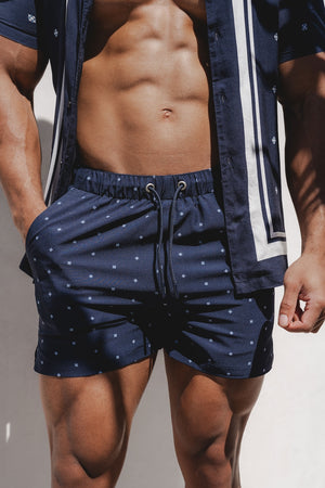 Printed Medallion Swim Shorts - TAILORED ATHLETE - ROW